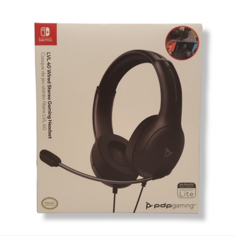 LVL40 Wired Stereo Gaming Headset for Nintendo Switch by PDP Gaming